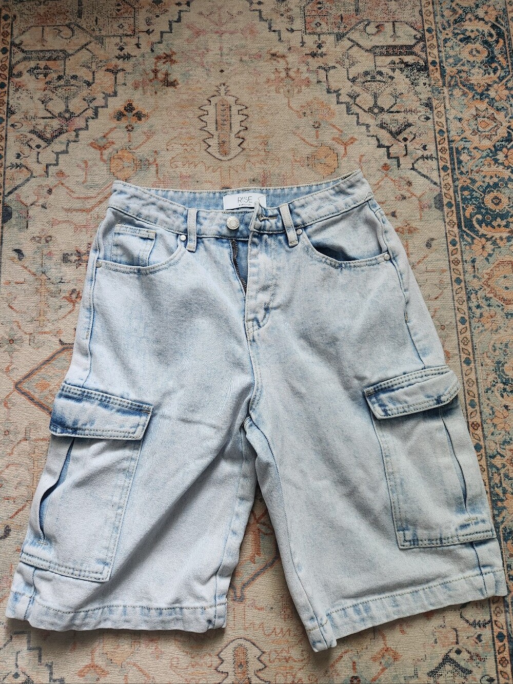 Rise Supply Co. Women Cargo Jorts, Size 1